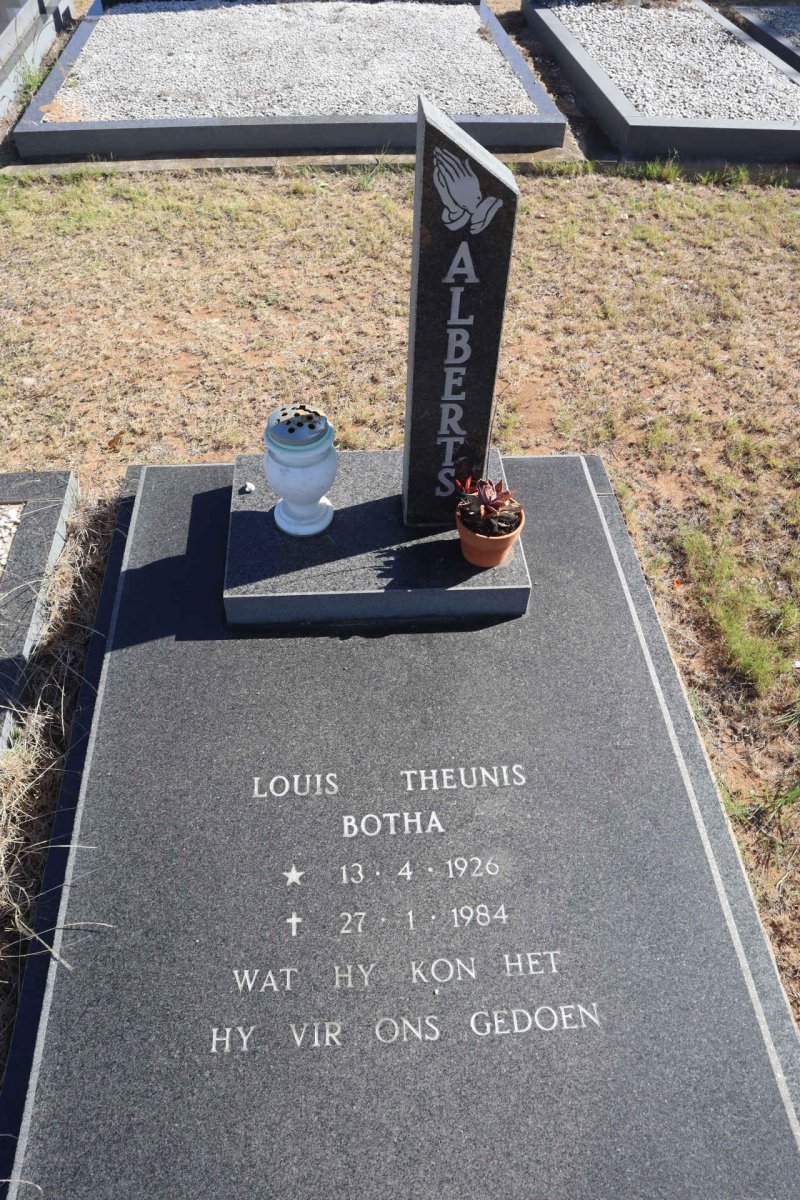 ALBERTS Louis Theunis Botha 1926-1984