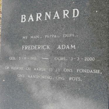 BARNARD Frederick Adam 1918-2000