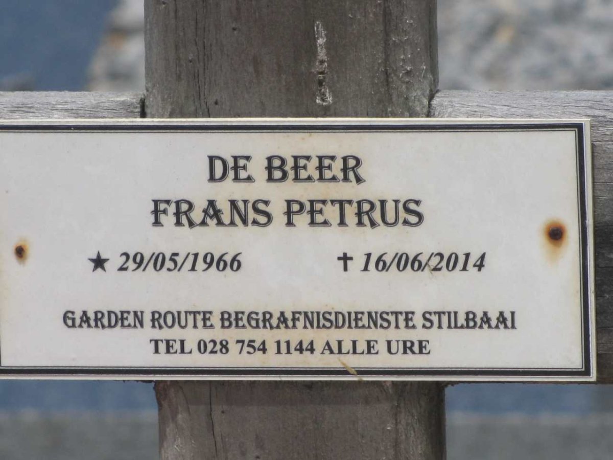 BEER Frans Petrus, de 1966-2014