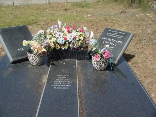 BARNARD Ina nee VAN WYK 1927-2001 _1