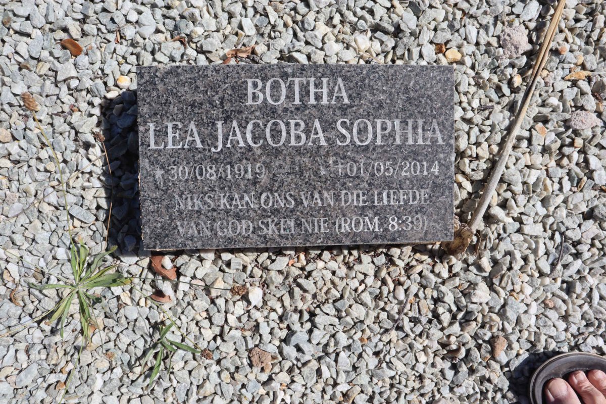 BOTHA Lea Jacoba Sophia 1919-2014