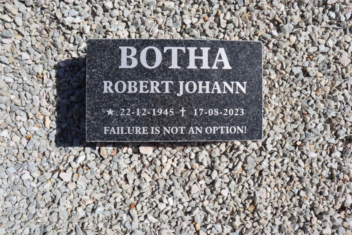 BOTHA Robert Johann 1945-2023