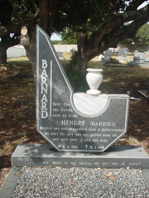 BARNARD Hendre 1967-1989