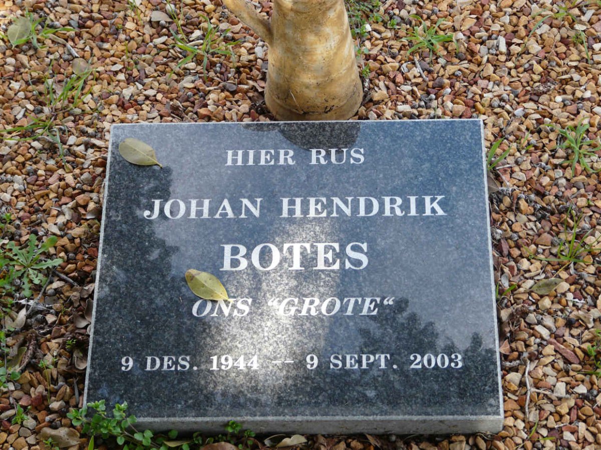 BOTES Johan Hendrik 1944-2003