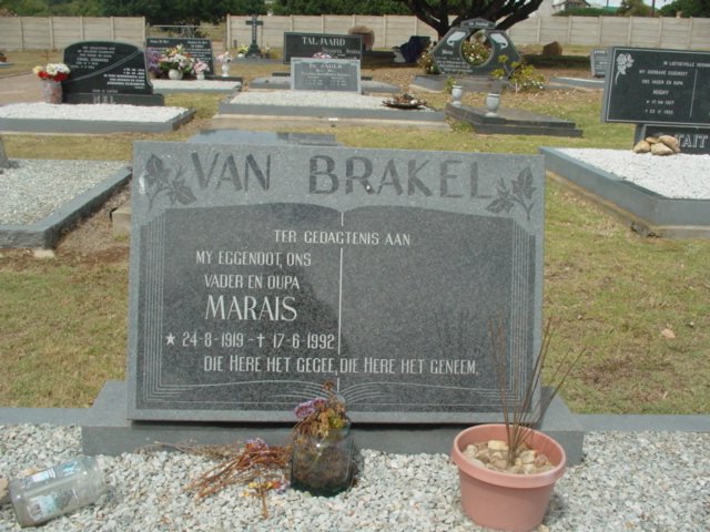 BRAKEL Marais, van 1919-1992