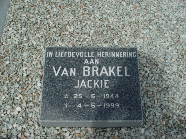 BRAKEL Jackie, van 1944-1999