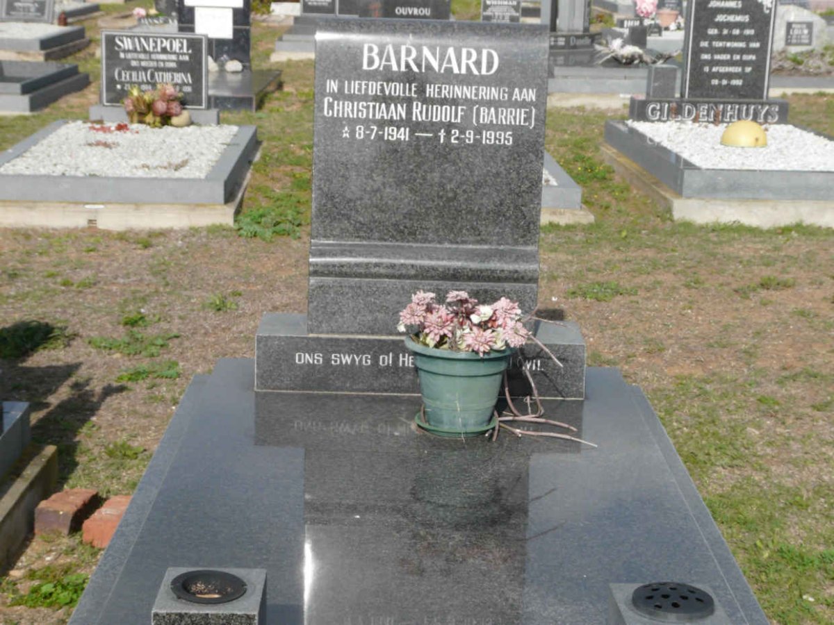 BARNARD Christiaan Rudolf 1941-1995
