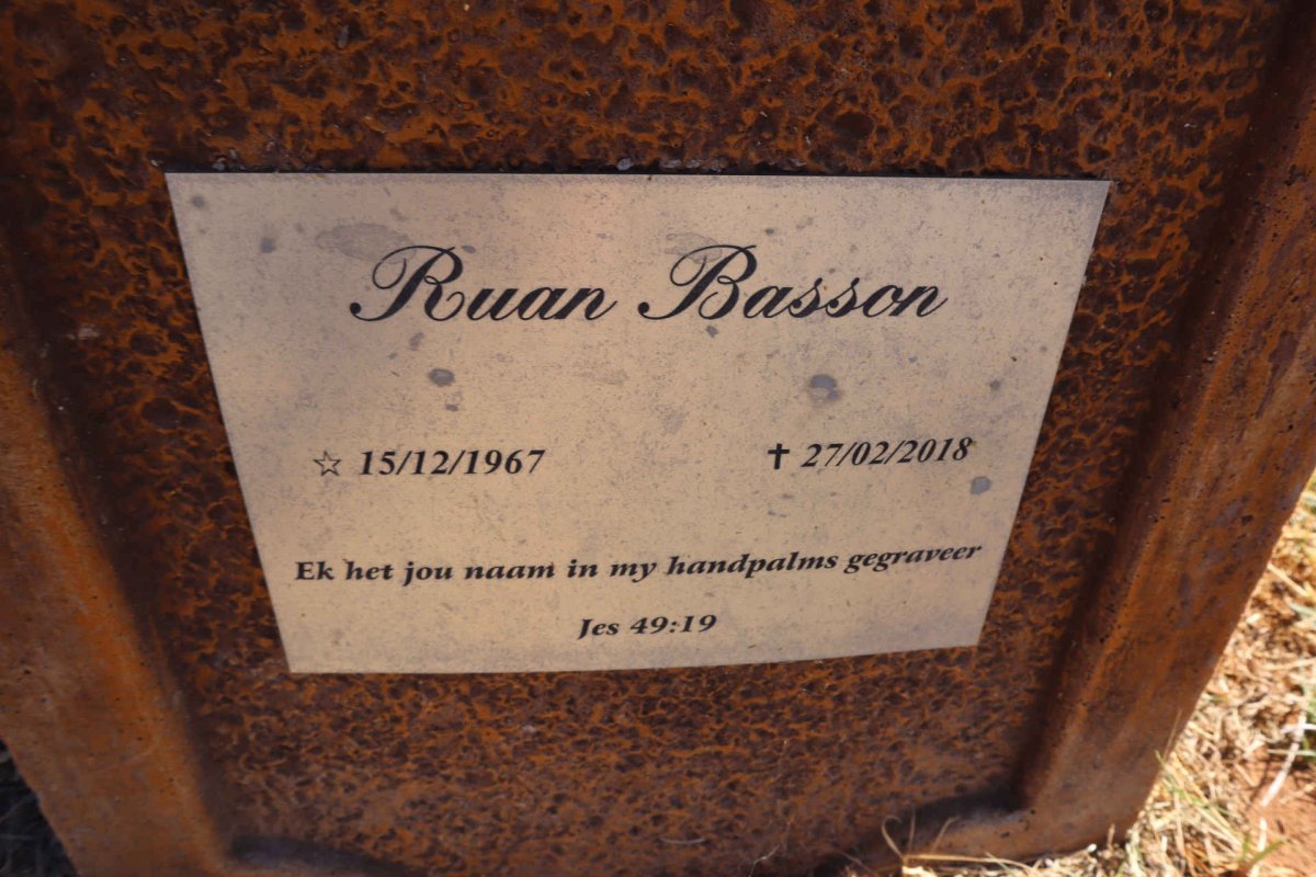 BASSON Ruan 1967-2018