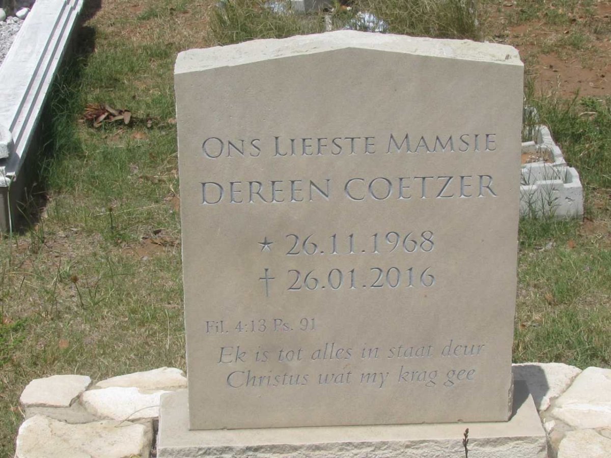 COETZER Dereen 1968-2016