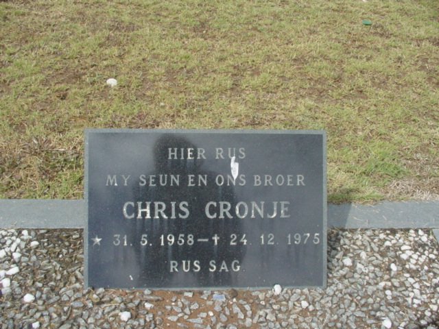 CRONJE Chris 1958-1975