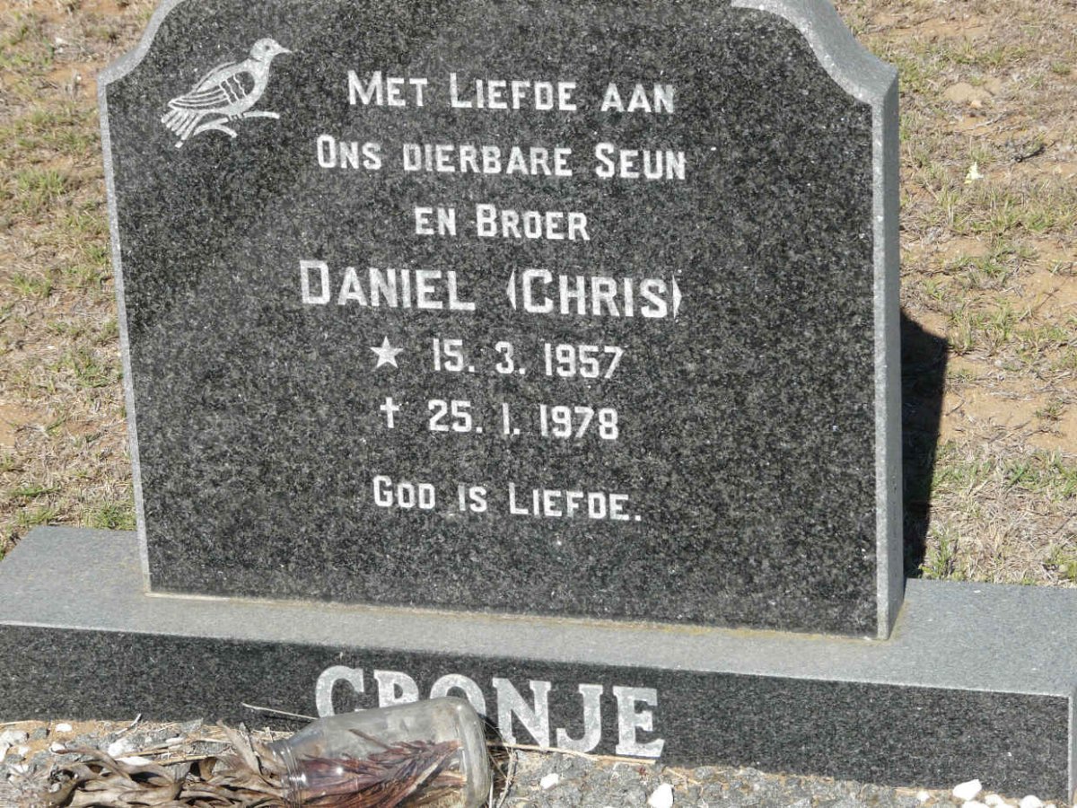 CRONJE Daniel 1957-1978