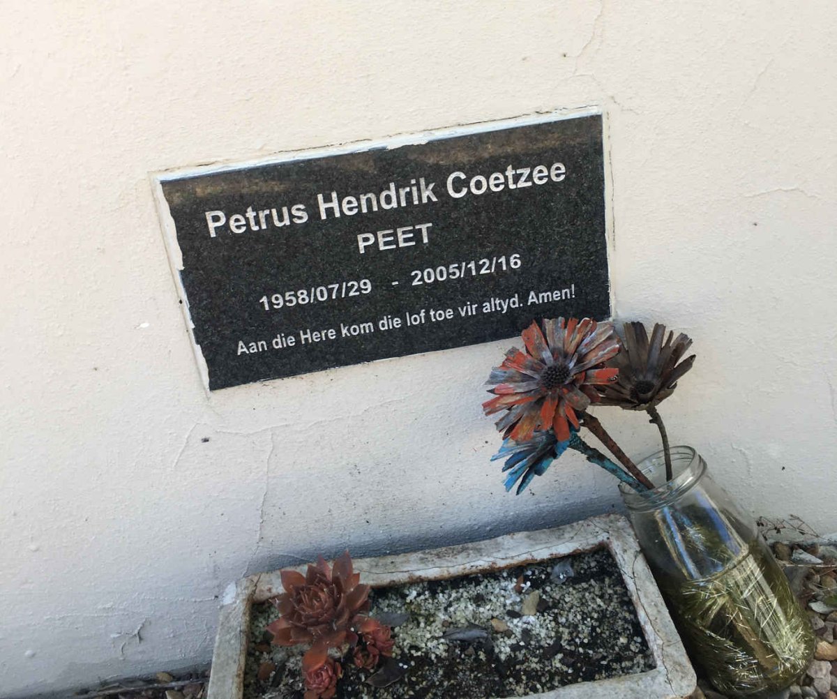 COETZEE Petrus Hendrik 1958-2015