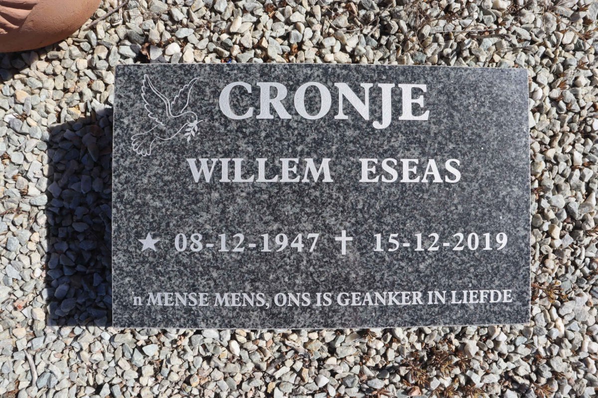 CRONJE Willem Eseas 1947-2019