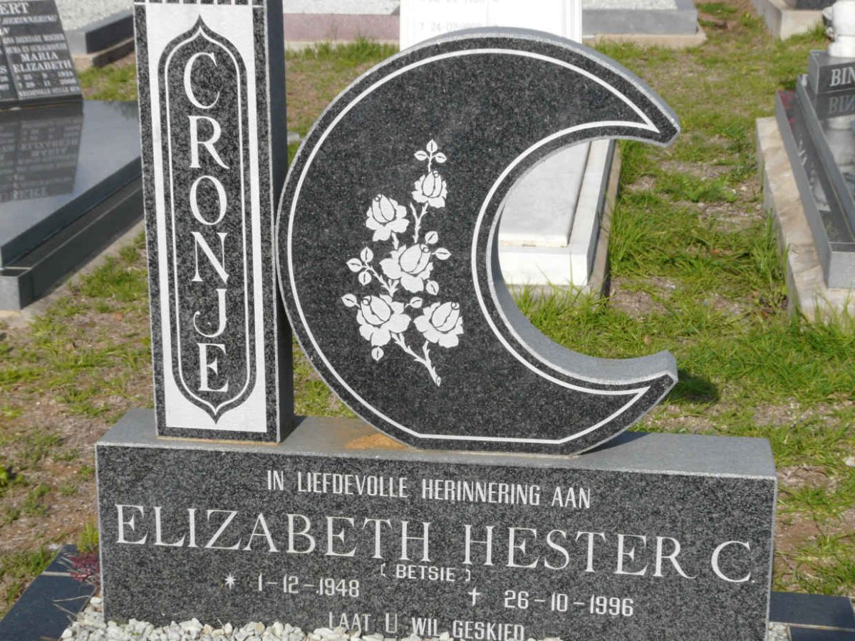 CRONJE Elizabeth Hester C. 1948-1996