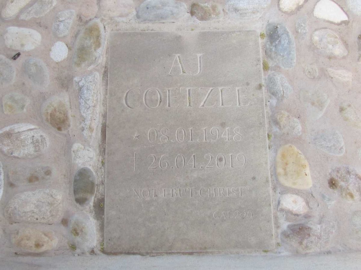 COETZEE A.J. 1948-2019
