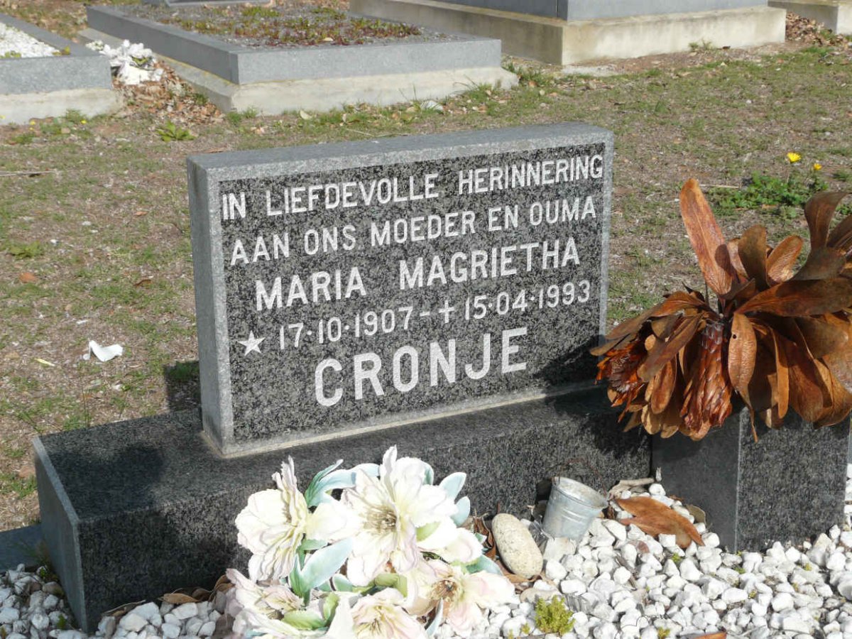 CRONJE Maria Magrieta 1907-1993
