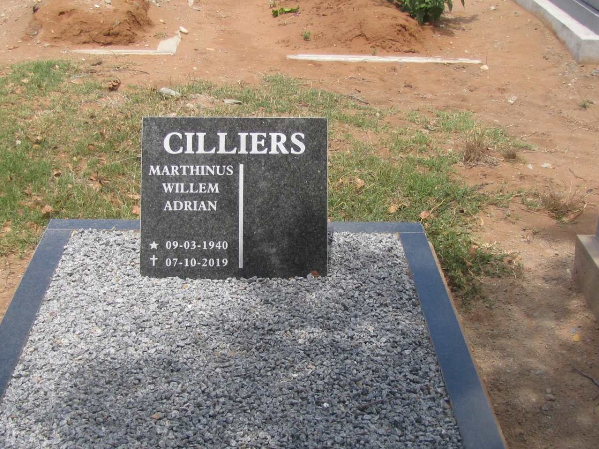 CILLIERS Marthinus Willem Adrian 1940-2019