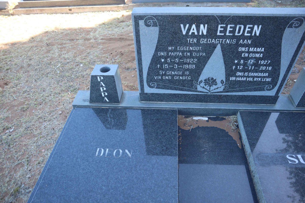 EEDEN Deon, van 1922-1988 & Susan 1927-2016_3