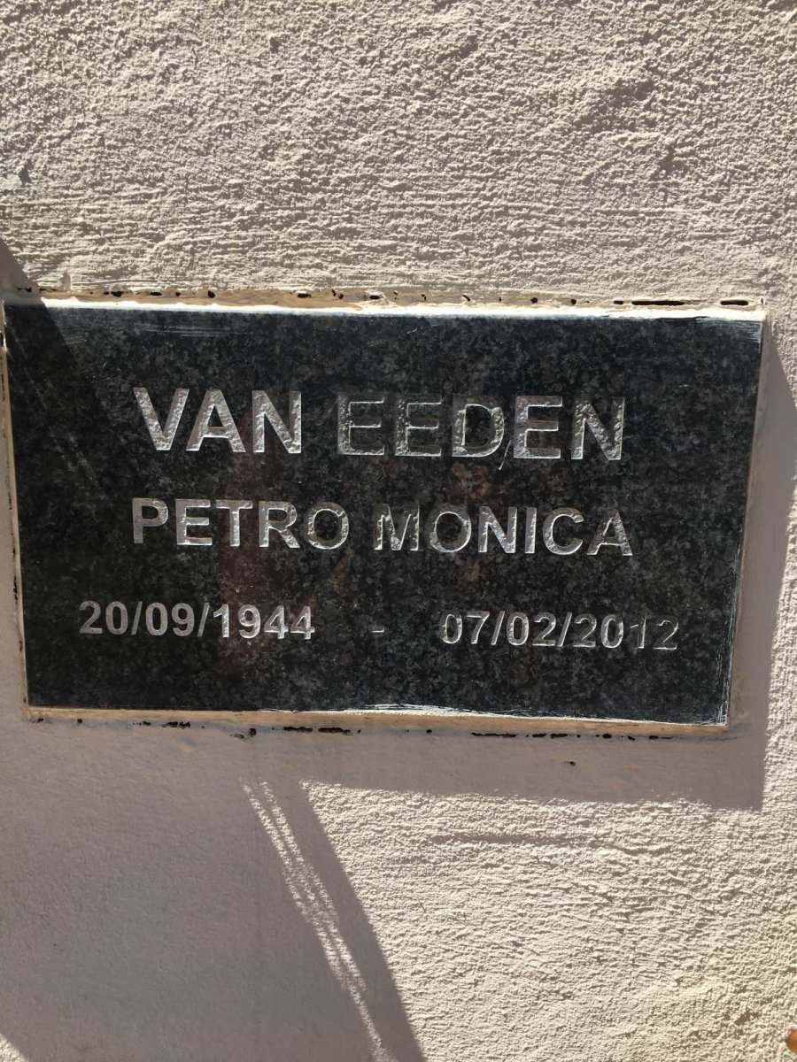 EEDEN Petro Monica, van 1944-2012