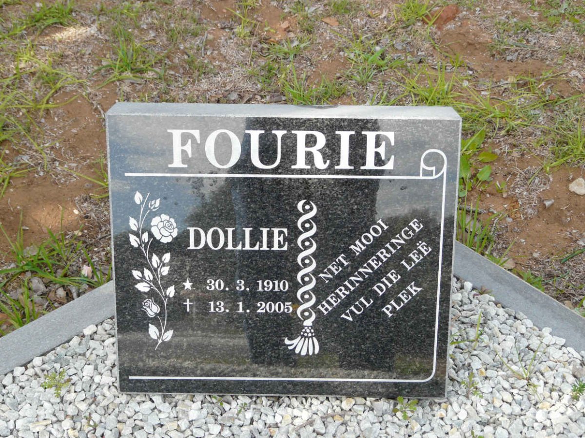 FOURIE Dollie 1910-2005