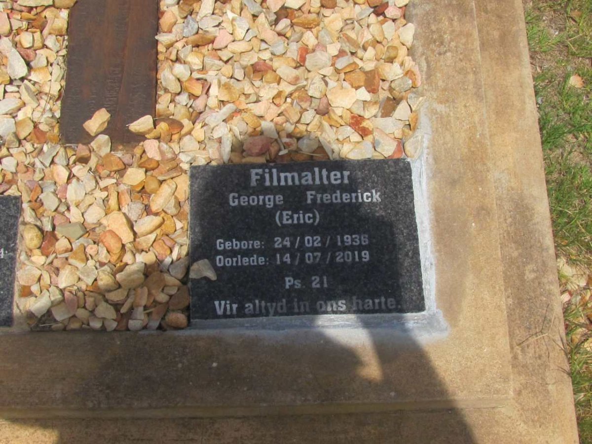 FILMALTER George Frederick 1938-2019