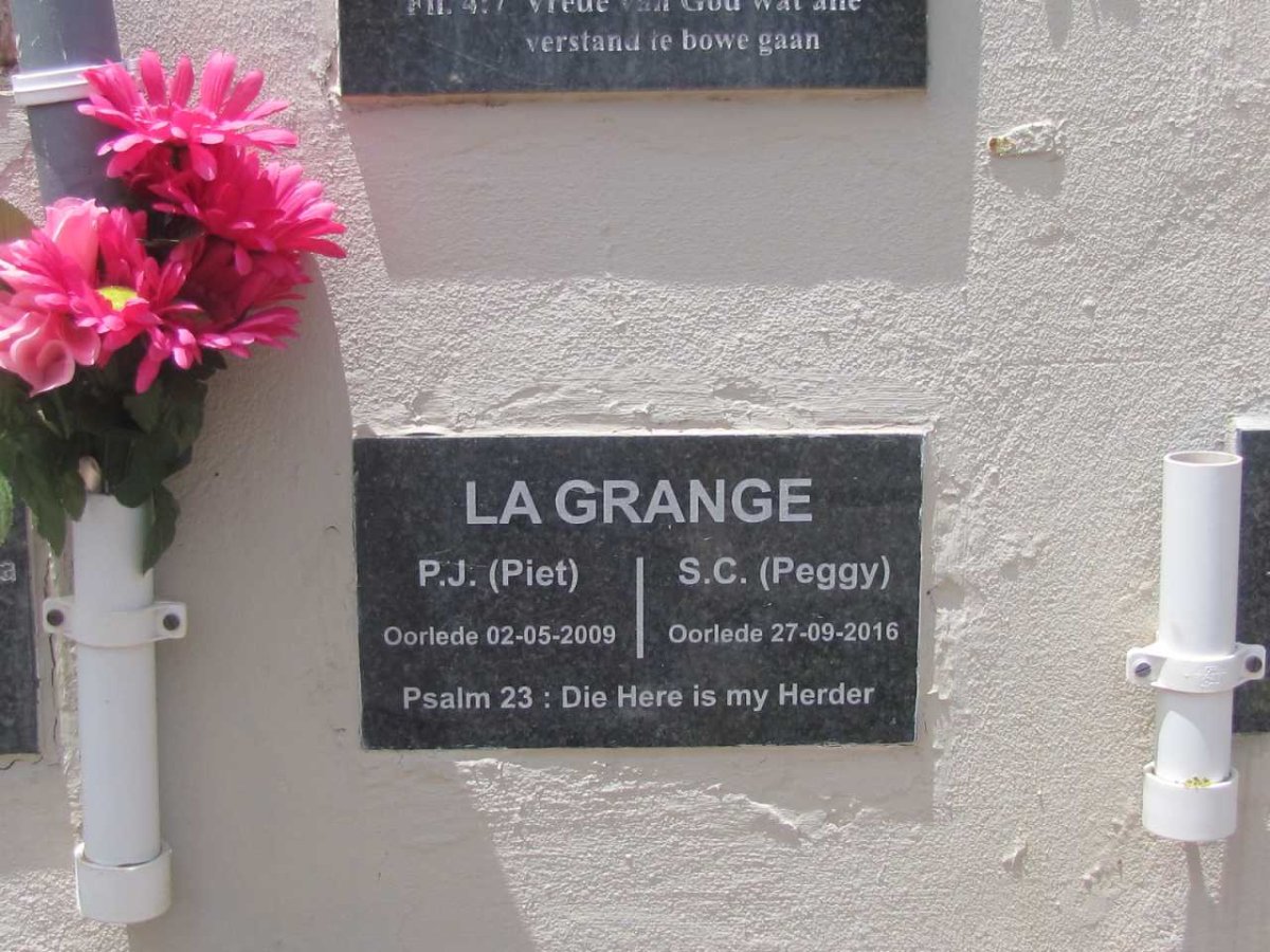 GRANGE P.J., La -2009 &amp; S.C. -2016