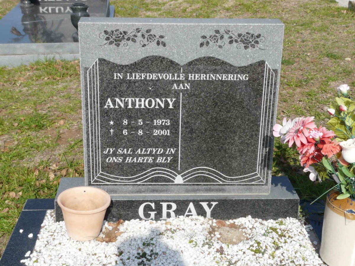 GRAY Anthony 1973-2001