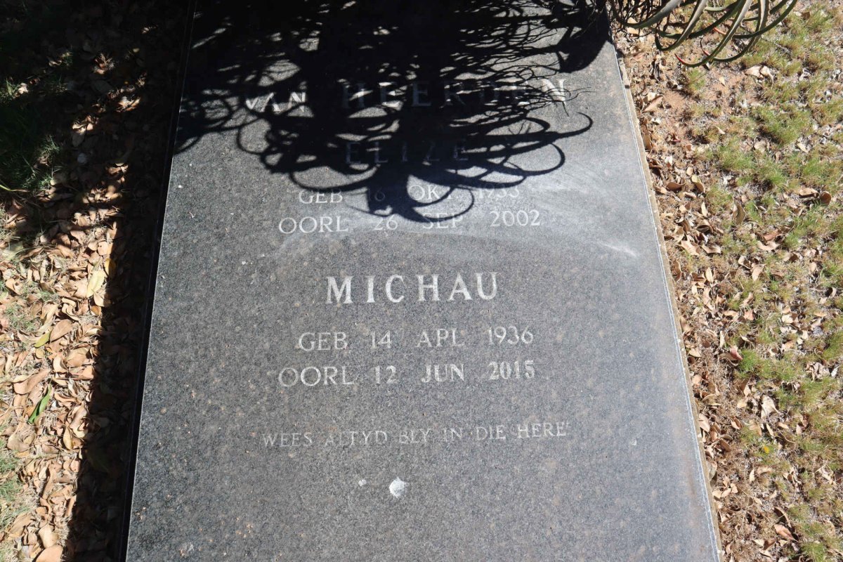 HEERDEN Michau, van 1936-2015 & Elize 1933-2002