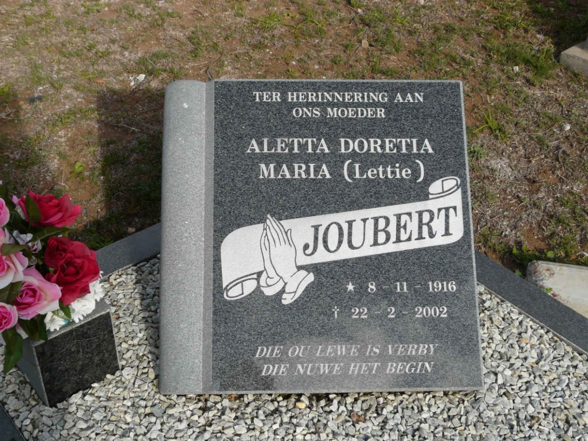 JOUBERT Aletta Doretia Maria 1916-2002