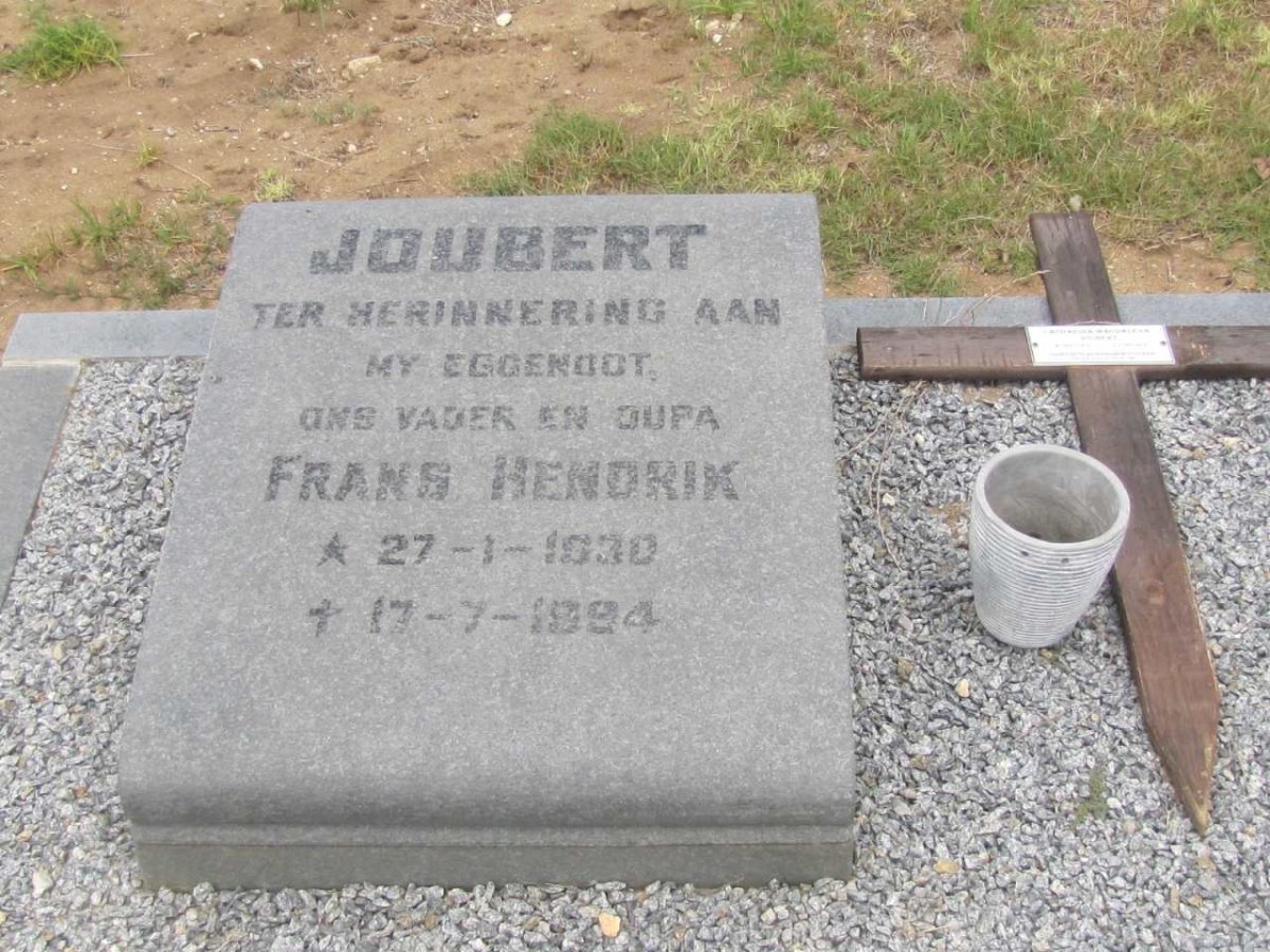 JOUBERT Frans Hendrik 1930-1994 &amp; Linda 1932-2018 _1