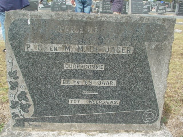 JAGER P.C., de &amp; M.M.