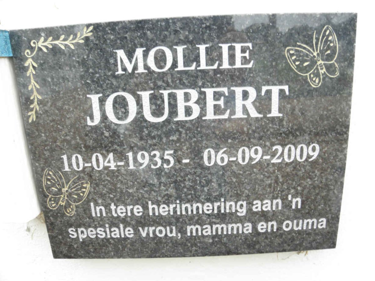 JOUBERT Mollie 1935-2009