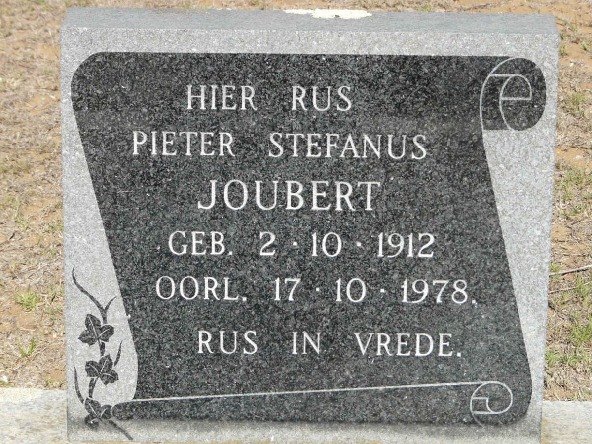 JOUBERT Pieter Stephanus 1912-1978