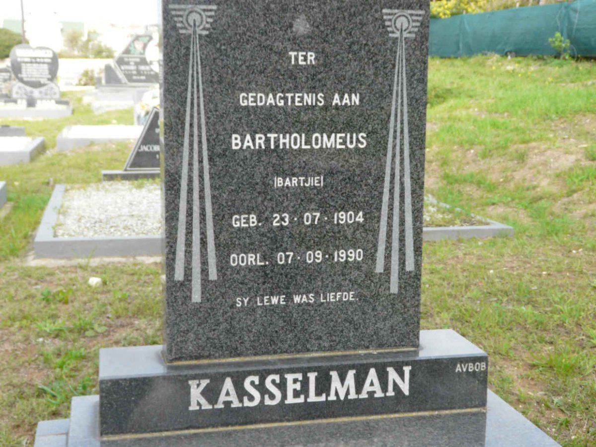 KASSELMAN Bartholomeus 1904-1990