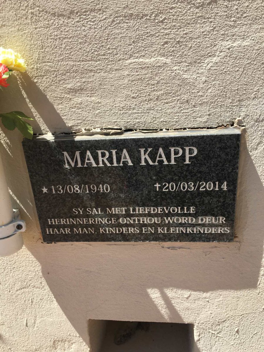 KAPP Maria 1940-2014