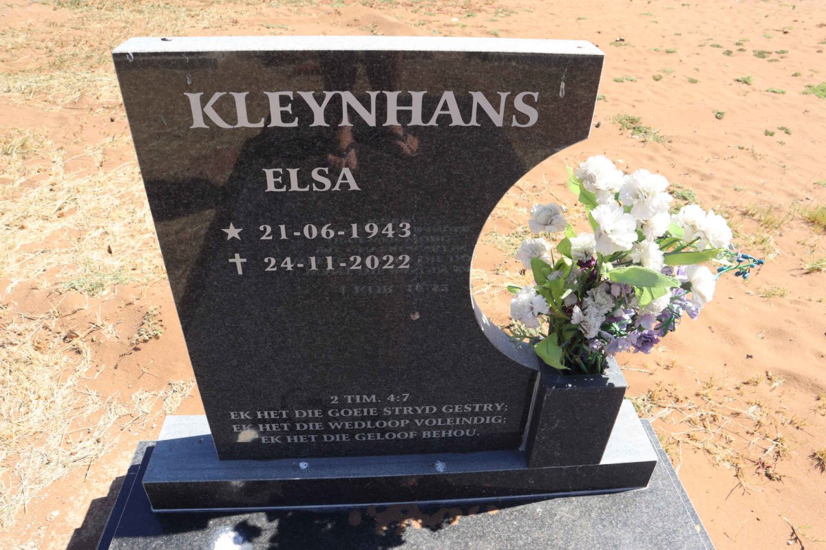 KLEYNHANS Elsa 1943-2022