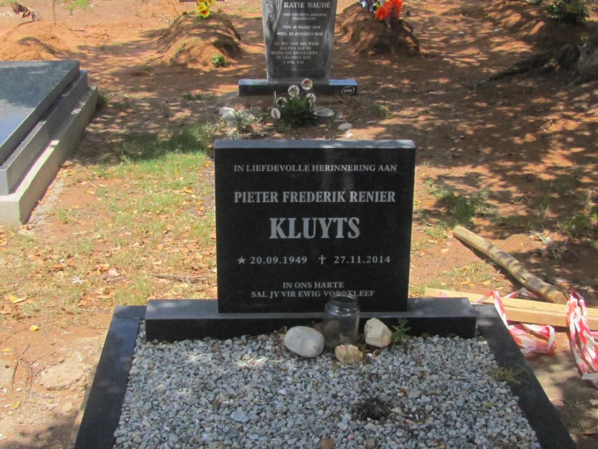 KLUYTS Pieter Frederik Renier 1949-2014