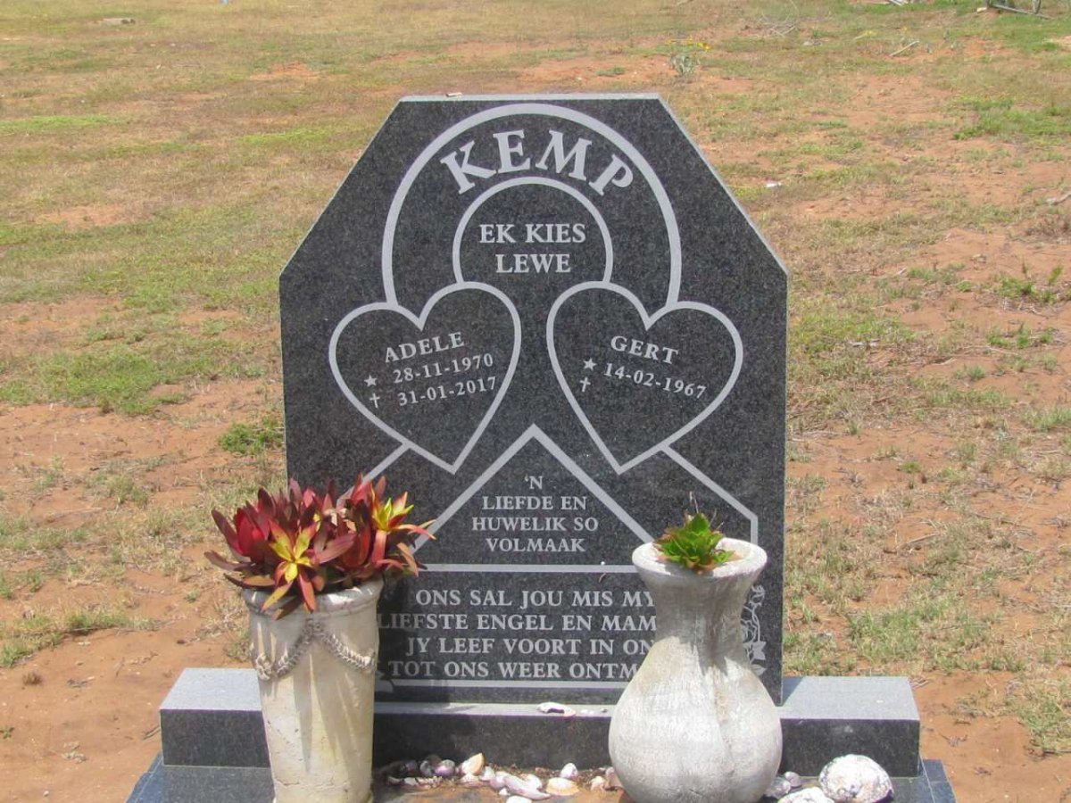 KEMP Gert 1967- &amp; Adele 1970-2017