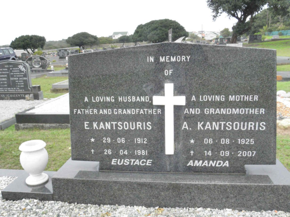 KANTSOURIS Eustace 1912-1981 &amp; Amanda 1925-2007