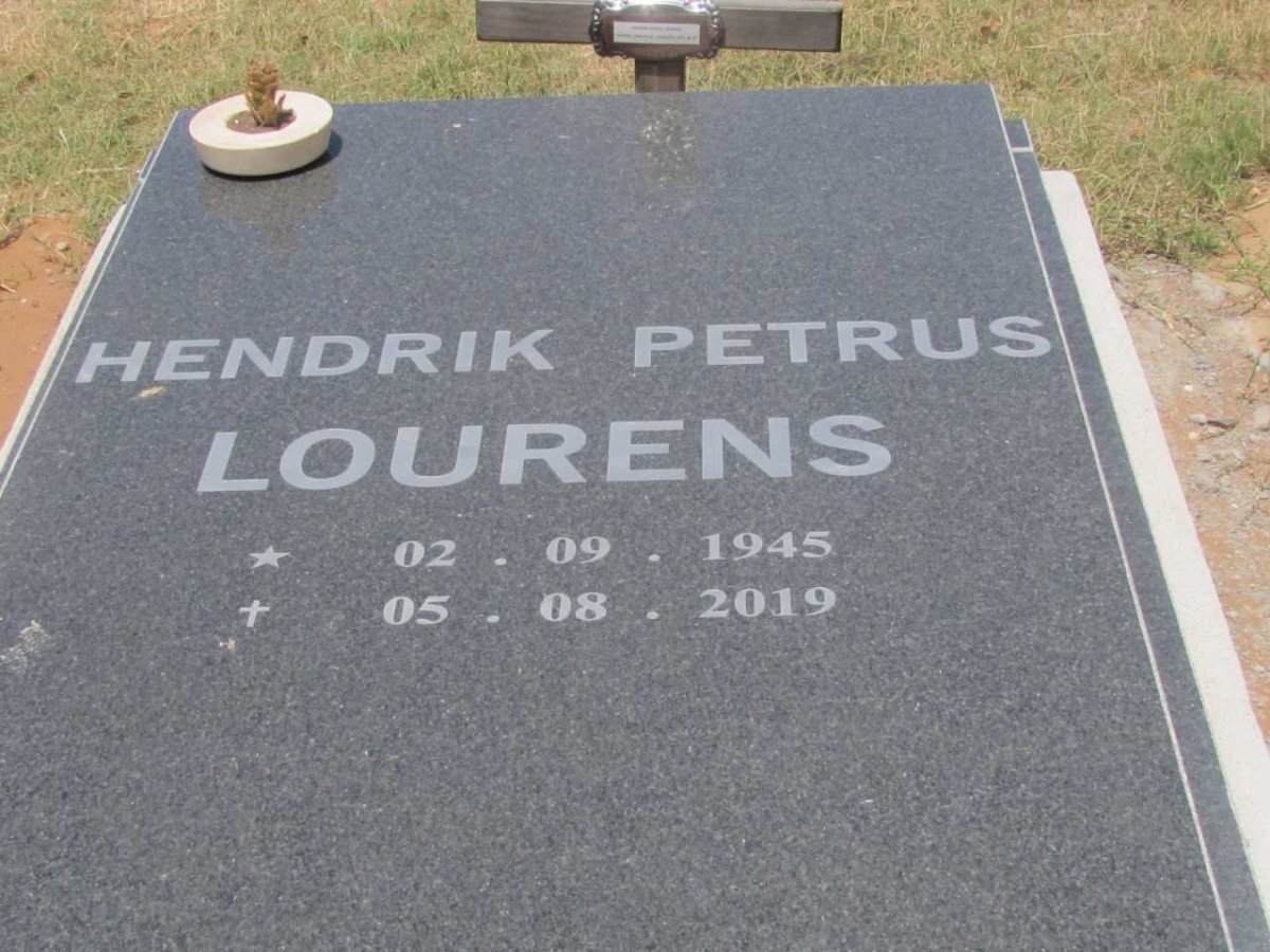 LOURENS Hendrik Petrus 1945-2019