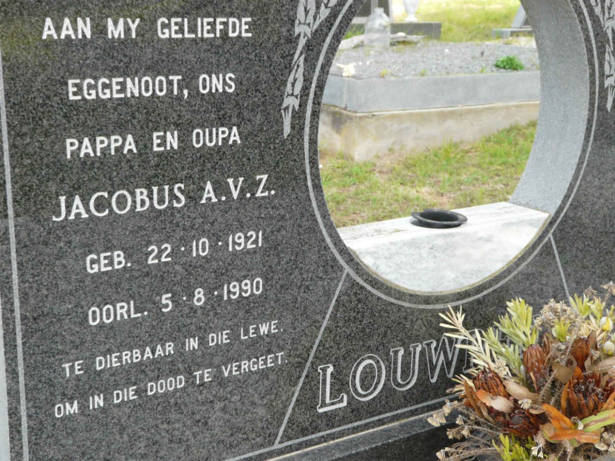 LOUW Jacobus A.V.Z. 1921-1990