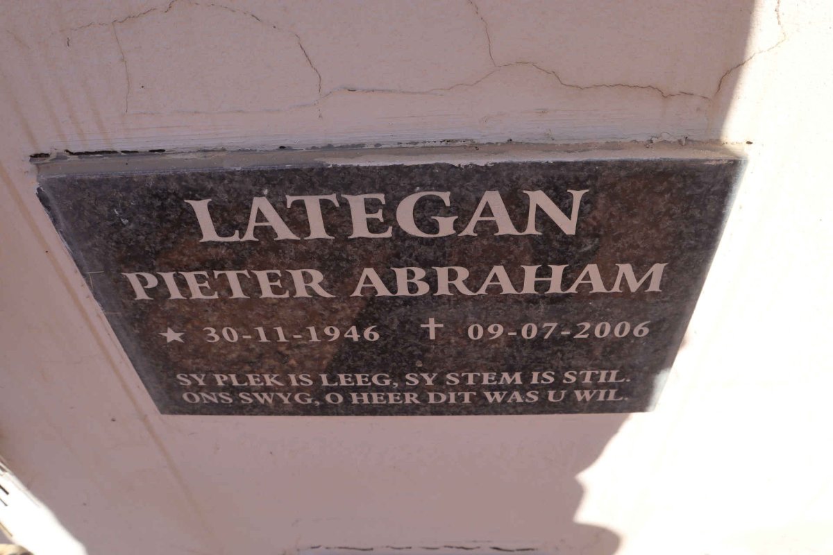 LATEGAN Pieter Abraham 1946-2006