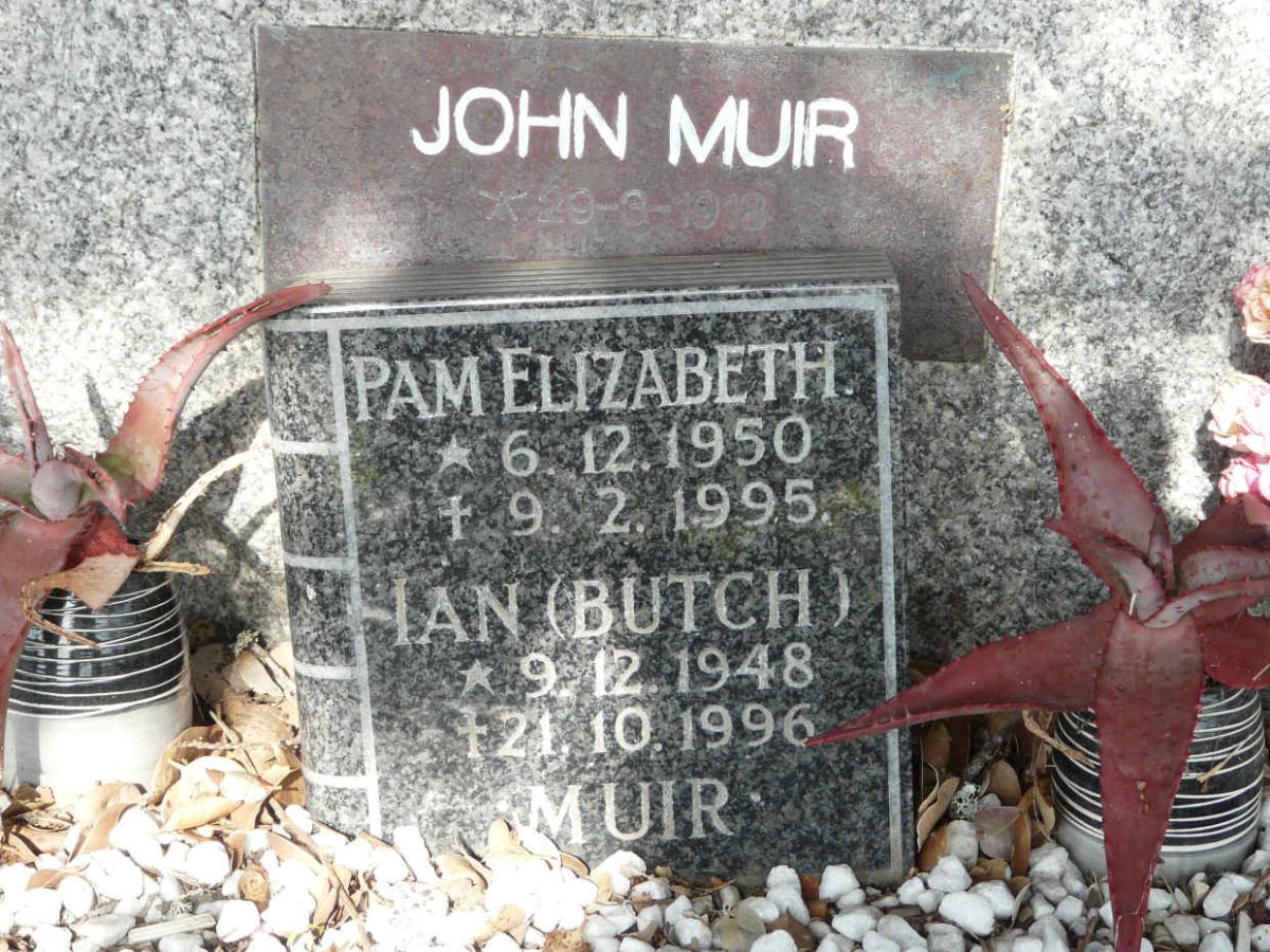 MUIR John 1918-1999 :: MUIR Ian 1948-1996 :: MUIR Pam Elizabeth 1950-1995
