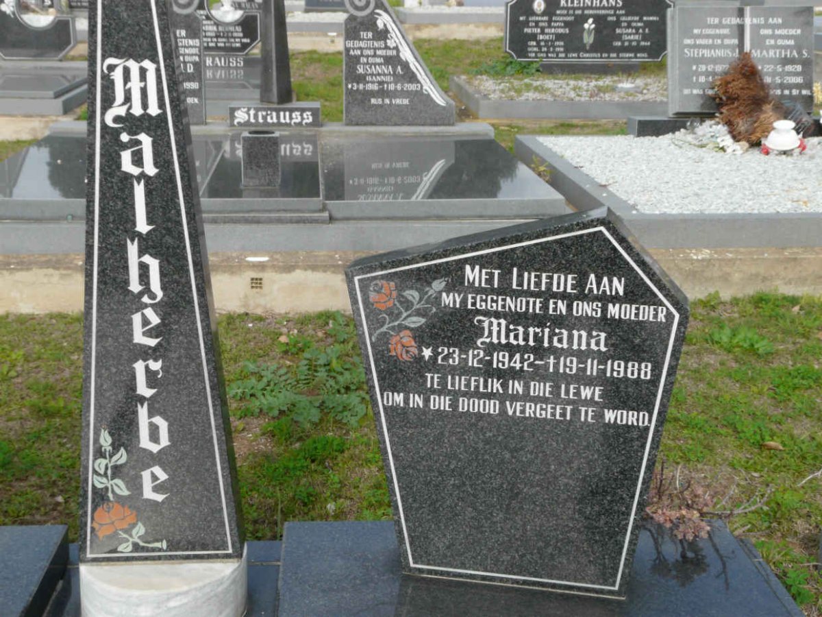 MALHERBE Mariana 1942-1988