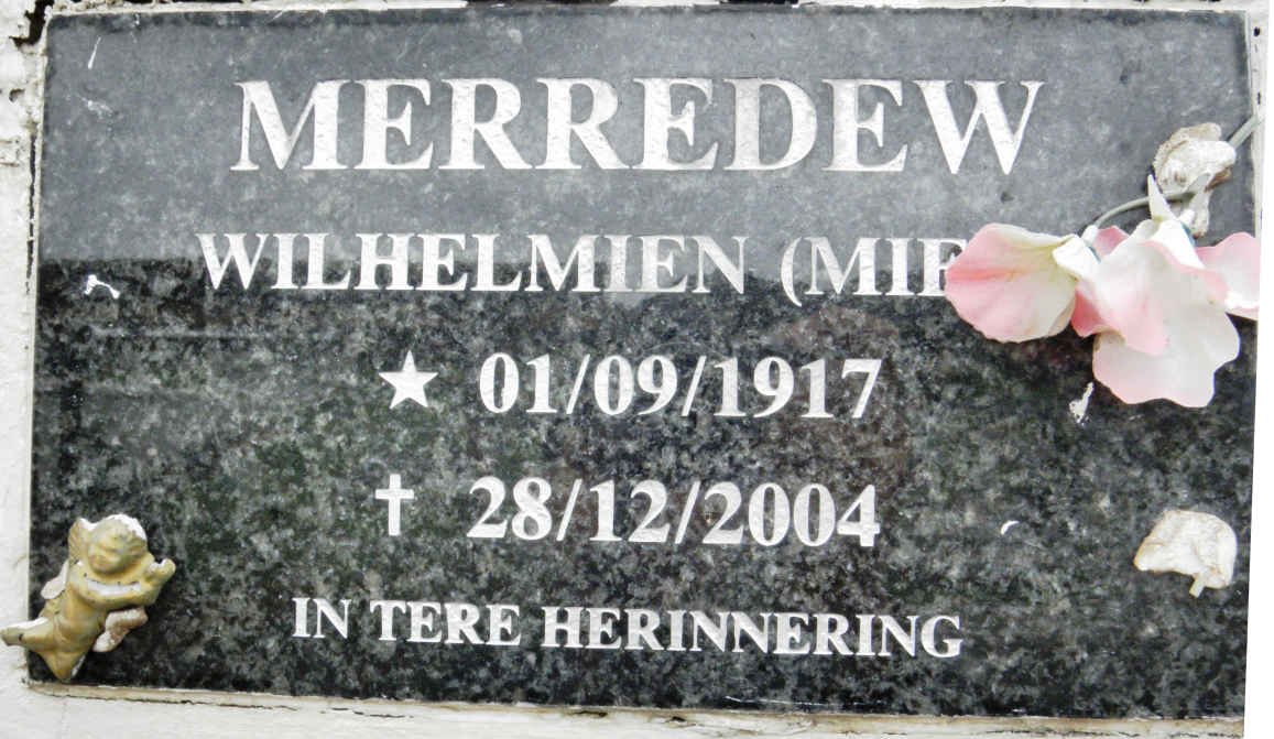 MERREDEW Wilhelmien 1917-2004