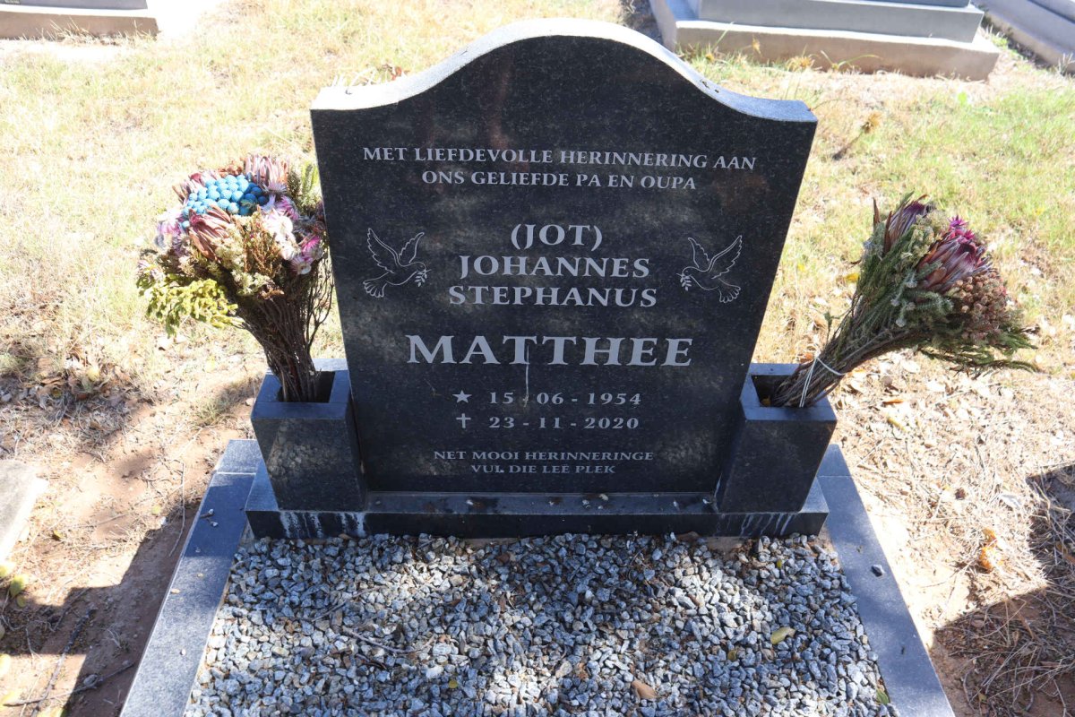MATTHEE Johannes Stephanus 1954-2020