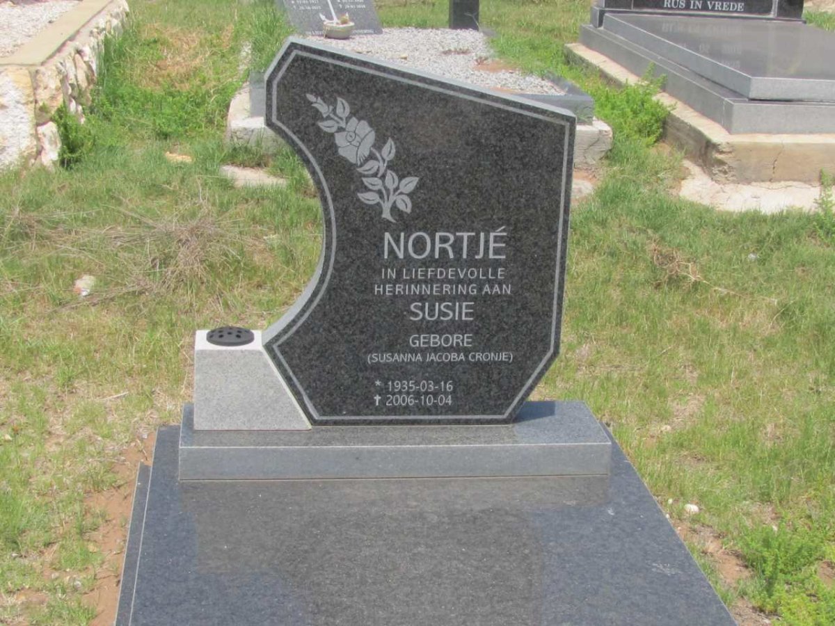 NORTJE Susana Jacoba nee CRONJE 1935-2006
