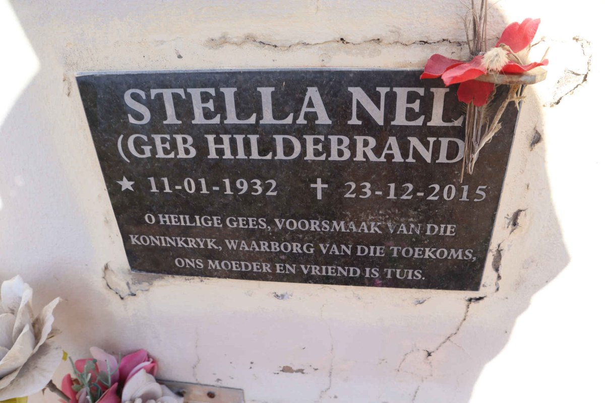 NEL Stella nee HILDEBRAND 1932-2015