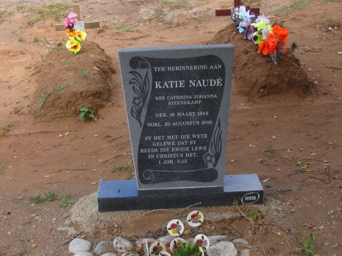 NAUDE Cathrina Johanna nee STEENEKAMP 1942-2016