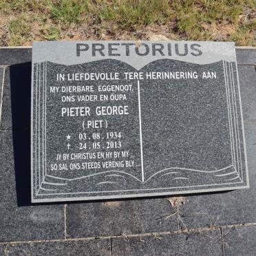 PRETORIUS Pieter George 1934-2013